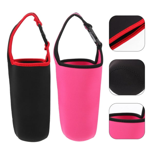 OFFIGAM 2-Pack Lightweight Neoprene Tumbler Sleeves with Handle for Travel, Office, Home, Outdoor Use, Insulated Drink Holder