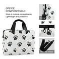 thumbnail image 4 of FORMRS 16" Laptop Bag Carrying Sleeve Case with Handle Travel Shoulder Briefcase, Black Cartoon Cat Paw, 4 of 8