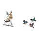 thumbnail image 5 of Colección De Esculturas De Figuras De Pájaros Payasos De Madera. Arte De Pared Con Estatuillas Para Mesa, Centro De Mesa, Vitrina, Comedor, Regalo, Jardín, Estudio, Casa De Campo., 5 of 8