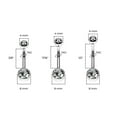 thumbnail image 4 of Luxe Modz 4PCS 14G Belly Button Rings Surgical Steel Double CZ Navel Ring Piercing Jewelry, 4 of 8