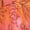 Coral Tie Dye Floral, variant on Women's Plus Size Hand Crinkled Flutter-Sleeve Maxi Dress