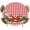 Christmashme0052, variant on muroi Round Table Cover 45-54 Inch, Waterproof Reusable Table Cloth Round Fitted Vinyl Tablecloth with Elastic Edged for Parties Outdoors, Cute Christmas Gingerbread Man