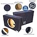 thumbnail image 5 of Bbox Single Vented 12 Inch Subwoofer Enclosure - Pro Audio Tuned Single Vented Car Subwoofer Boxes & Enclosures - Premium Subwoofer Box Improves Audio Quality, Sound & Bass - Nickel Finish Terminals, 5 of 5