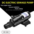 thumbnail image 2 of DC 12/24V 32L Household Toilet Sewage Pump RV Kitchen Non-clogging Electric High Pressure Cutting-type Sewage Pump Garbage Pump, 2 of 5