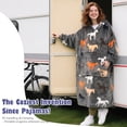 thumbnail image 5 of Catalonia Full Body Oversized Blanket Hoodie Sweatshirt, Extra Long Wearable Fleece Pullover, Gift for Adult Men Women Wife Girlfriend, 5 of 7