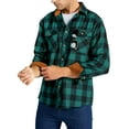 thumbnail image 2 of Geeksport Mens Flannel Shirts Long Sleeve Plaid Shirt for Men Casual Button Down Work Shirts, 2 of 7