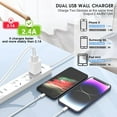 thumbnail image 2 of Dual Port USB Charger Block, [4Pack] Fast Charging Blocks 5V 2.1A,USB Wall Plug Adapter Cube for Compatible for iphone 15 14 13 12 Pro Max/Pro/XR/8/7/Plus,iPad/Air/Mini,Galaxy9/8-Color, 2 of 14