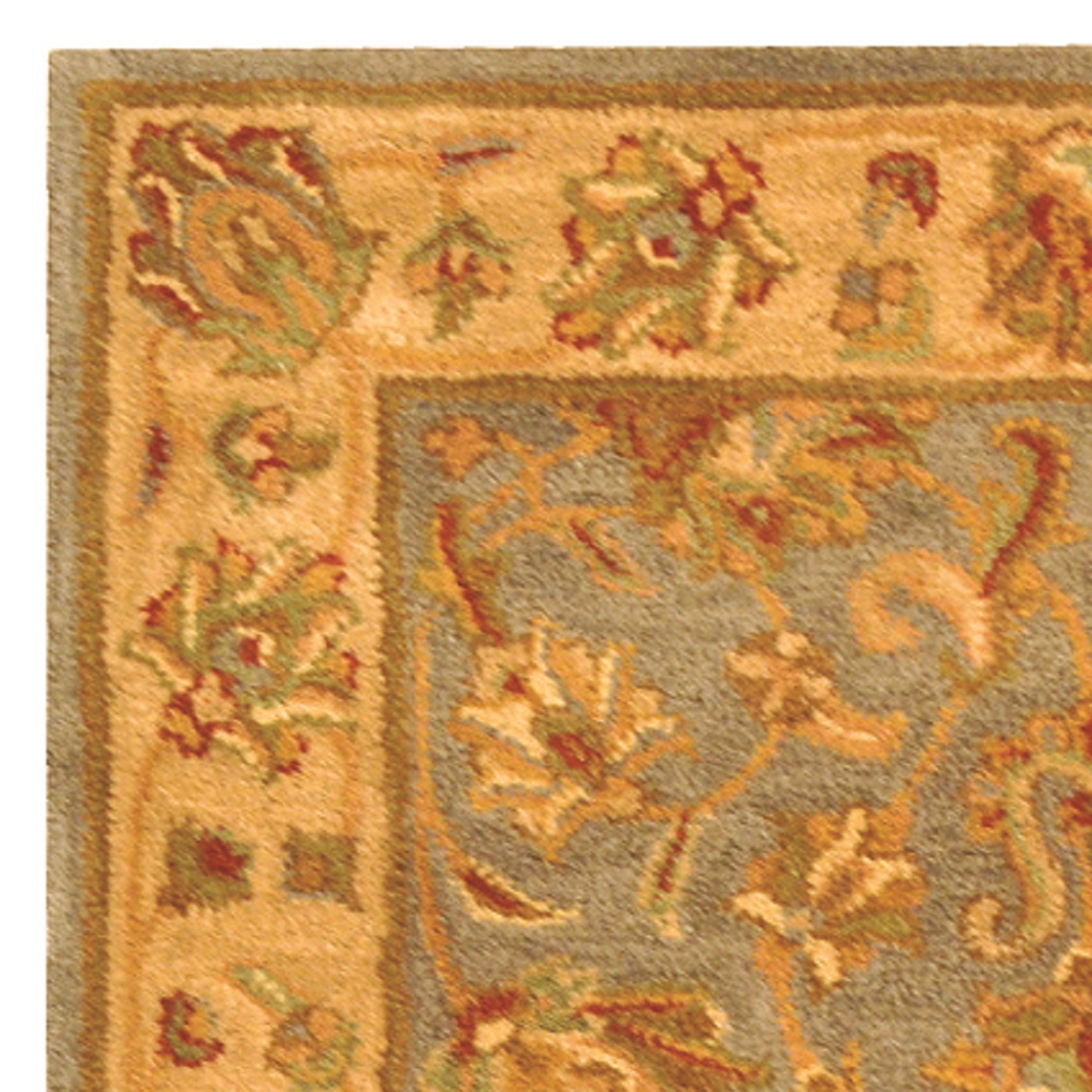 SAFAVIEH Heritage Regis Traditional Wool Area Rug, Blue/Beige, 6' x 9' - image 2 of 4