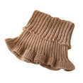 thumbnail image 1 of Visland Women Neck Scarf Solid Color Sheer Trim Fake Collar Knitted Warmth Style Neck Warmer Versatile Clothes Accessory, 1 of 8
