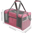 thumbnail image 4 of Pet Carrier Bag Foldable Soft Cat Backpack for Outdoor Camping Beach Pink, 4 of 5