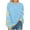 Light Blue, variant on hotojiny Oversized Tshirt for Women Fashion Star Striped Long Sleeve Pullover Tops Casual Loose Workout Sweatshirt Streetwear
