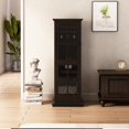 thumbnail image 6 of Modern Glass Door Wine Cabinet with Three-Layer Design, with Drawer and X-Shaped Wine Rack, for Living Room, Kitchen, Dining Room, Bar, 6 of 7