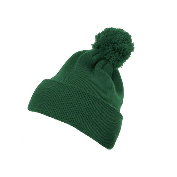 Yupoong Cuffed Knit Beanie with Pom Pom Hat - 1501P