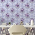 thumbnail image 3 of Ambesonne Vintage Peel & Stick Wallpaper for Home, Antique Waves Roses, 13"x100", Pale Blue Lavender, 3 of 6