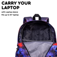 thumbnail image 6 of J World Unisex Oz 17" Daily Backpack For School And Travel, Galaxy, 6 of 8