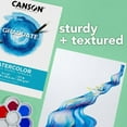 thumbnail image 5 of Canson Graduate Watercolor Paper Pad, Foldover Binding, (117lb/250g), 20 Sheet, 9" x 12", 5 of 7
