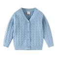 thumbnail image 5 of HAYIMI Cozy Boys Knit Cardigan With Button Front And Classic Solid Color Versatile Kids Sweater Jacket For Everyday Wear Long Sleeve V-Neck Tops, 5 of 9