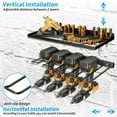 thumbnail image 4 of 3 Layers Wall Mount Power Tool Organizer with 4 Drill Holders 150Lbs Load Capacity, 4 of 12