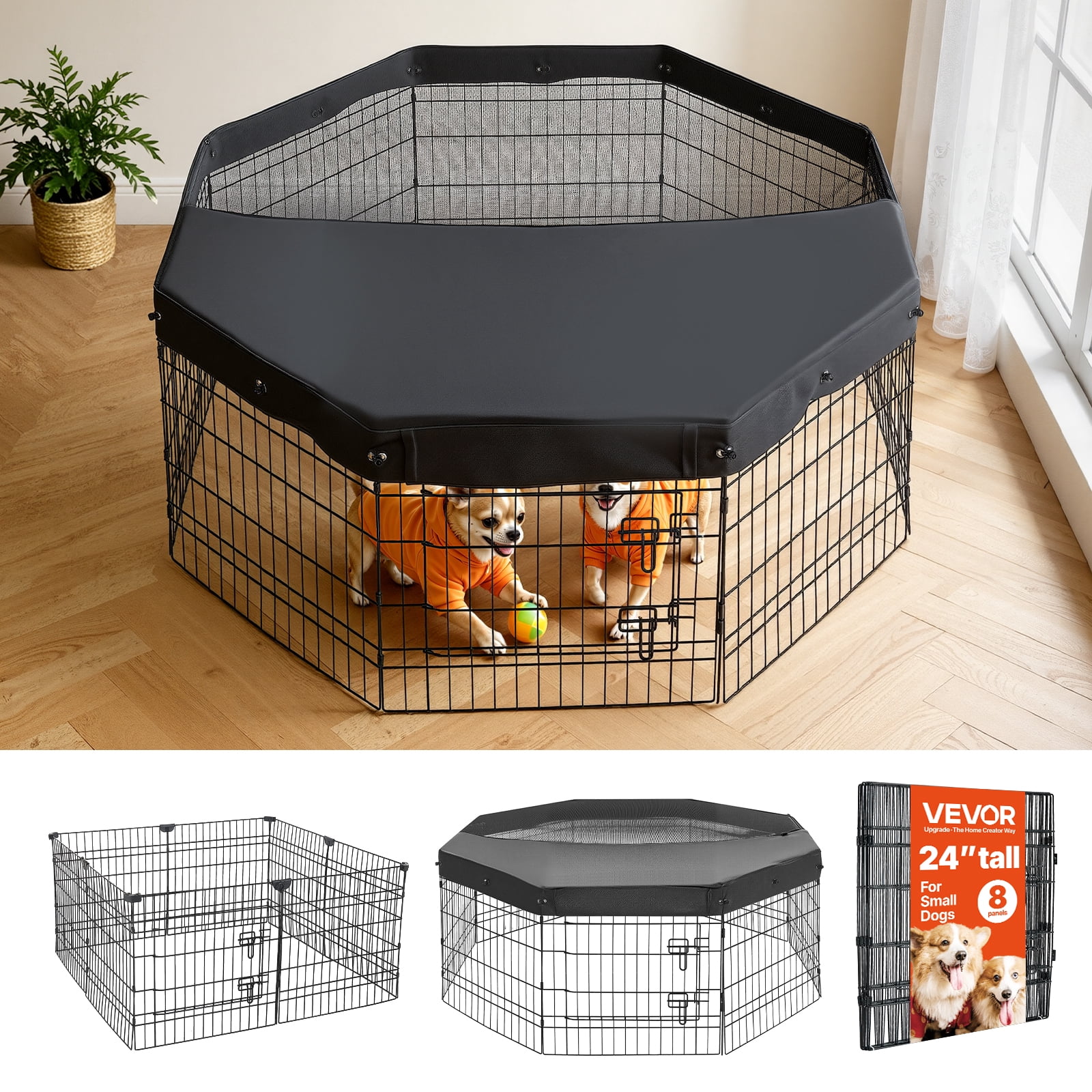 Ktaxon Pet Playpen, 32-Pannel Dog Puppy Cat Pen, Small Animal Cage