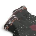 thumbnail image 3 of Polar Heat Socks for Men, 3 Pairs Spandex-Polyester Acrylic Crew Socks, Burgundy, Size 7-12, 3 of 8