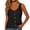 Black, variant on Siminsem Women's V Neck Button Down Tank Top Sleeveless Blouse with Chest Pocket Loose Fit Cotton Basic T-Shirt for Summer Casual Work Layering, Blue, L
