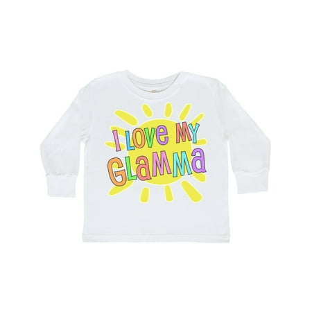 

Inktastic I Love my Glamma- sun and rainbow letters Gift Toddler Boy or Toddler Girl Long Sleeve T-Shirt