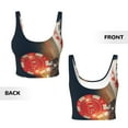 thumbnail image 5 of Fotbe Casino Poker Chips Pattern Womens' Sports Bra Longline Wirefree Padded with Medium Support Sports Moisture-Wicking Workou Vest,Tank Top-X-Large, 5 of 7
