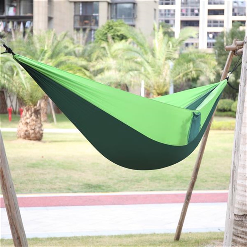 Nylon Camping Hammock Double 2 Person Parachute Tent Hiking Sleeping Swing Bed 