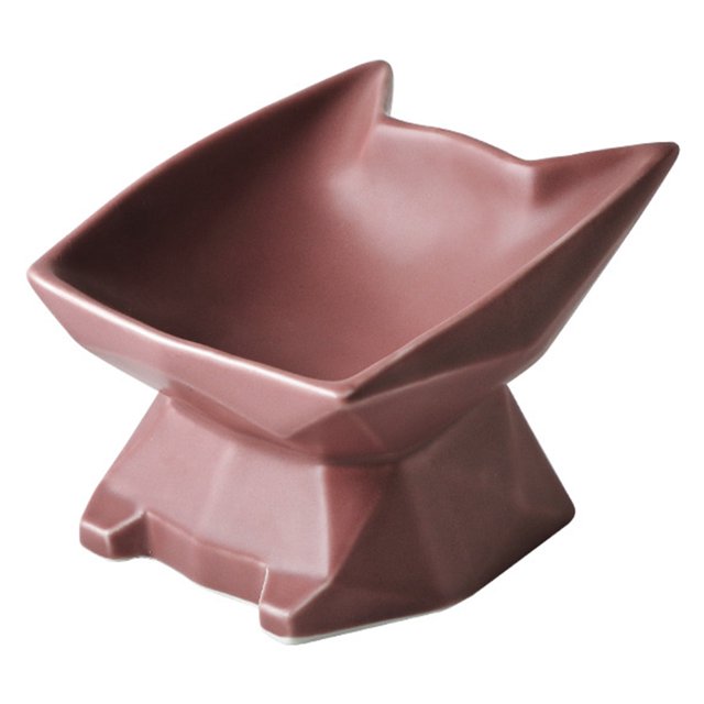 Cuenco para gatos Cuenco para perros Cuenco de boca oblicua Cuenco para pies altos Cuenco para gatos de cara plana para proteger la columna vertebral MFZFUKR CPB-DE-SSW2524-4