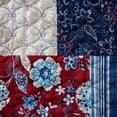 thumbnail image 4 of Mainstays Reversible Multicolor Vintage Americana Patchwork Quilt, King, 4 of 5