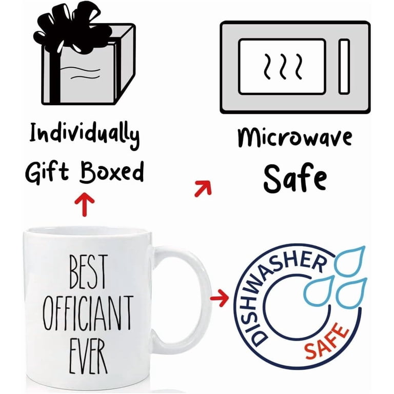 Funny "Best Officiant Ever" Mug - Wedding Thank You Gift For Officiant, Bridesmaid, Or Couple