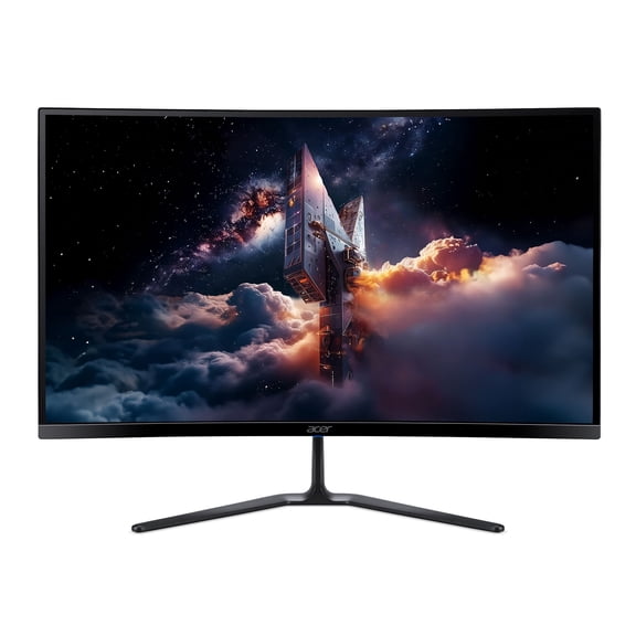 Acer Nitro 27" FHD (1920 x 1080) 1500R Curved Gaming Monitor, AMD FreeSync Premium Technology, 240Hz, 1ms (VRB), Black, ED270 W0biip