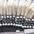 thumbnail image 2 of Guardurnaity Diadema de plumas para adultos para representaciones teatrales y accesorios de fotografía para fiestas temáticas. Disfraces Accesorio para el cabello gris, 2 of 6