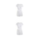 thumbnail image 2 of Greeniant Traje de baño de capas para mujer Traje de baño de encaje Vestido de baño Ropa de playa de color sólido SG 2Conjunto, 2 of 6
