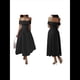 thumbnail image 3 of Vestido de Noche de Cóctel con Hombros Descubiertos y Cremallera para Mujer Negro L, 3 of 7
