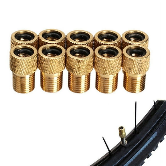 5pcs Pump Bicycle Convert presta to schrader Bike Valve Adaptor Tube Bicycle nozzle adapters gas wheels Tool I0F8