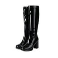 thumbnail image 6 of Women's Leather Knee High Platform Boots With Full Zipper Closure And High Heels For A Stylish And Confident, 6 of 7