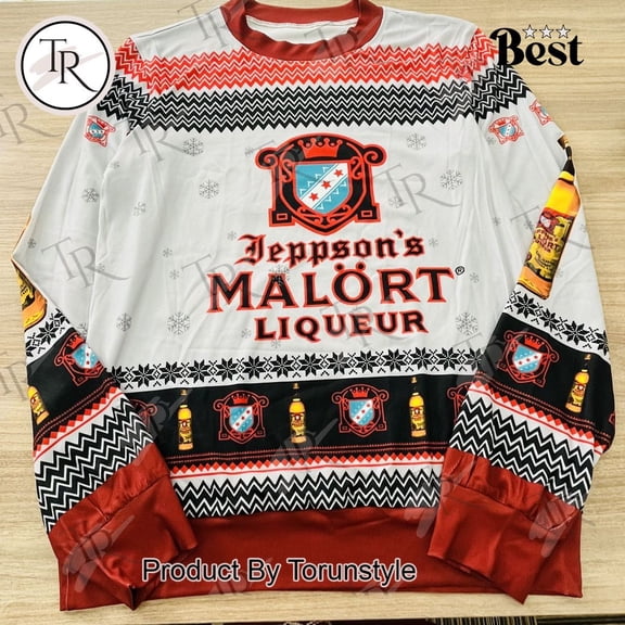 Jeppsons Malort Liqueur Ugly Christmas Sweater