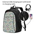 thumbnail image 2 of Fuzoiu Rose Flowers Print USB Backpack with Charging Port,Laptop Backpack,Business Travel Durable Laptops Backpack, for School, Work, Travel & Outdoor Activities, 2 of 7
