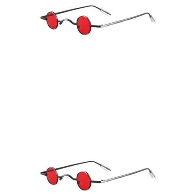 Decodeary Lunettes de Décoration Femmes Uv400 pour un Look Élégant et Accrocheur Protection Solaire Rouge 2Set