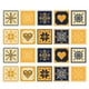 thumbnail image 2 of 20 adhesivos para azulejos de suelo, adhesivos decorativos para pared, 10,2 x 10,2 cm, autoadhesivos D 15x15cm, 2 of 8