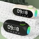 thumbnail image 3 of Wosthever ABS portátil Mini receptor de Radio FM sonido Hifi RGB Bluetooth altavoz con reloj excelente soporte de despertador Dual Electrodomésticos beige, 3 of 6