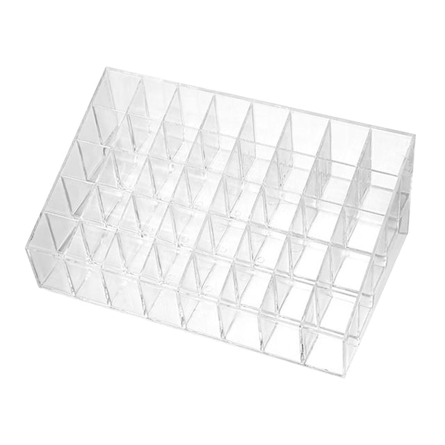 Estuche para pintalabios, soporte acrílico para almacenamiento de pintalabios, estuche transparente y duradero para pintalabios, estuche de exposición 40 ranuras