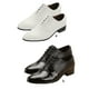 thumbnail image 5 of Minnieouse 1 par de zapatos de cuero de PU para hombre, zapatos de vestir de fiesta de baile de citas de negocios de Color sólido brillante con Calzado Blanco talla 44, 5 of 6