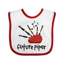 Inktastic Bagpiper Kids Future Piper Boys or Girls Baby Bib