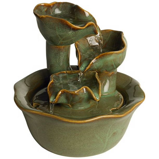 John Timberland Modern Organic Zen Indoor Tabletop Water Fountain