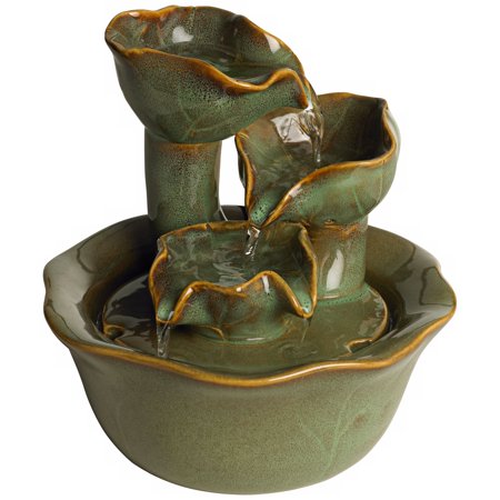 Indoors Water Fountain John Timberland Modern Organic Zen Indoor Tabletop Water Fountain 8