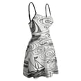 thumbnail image 4 of Ocean Waves Sailboats Pattern Slip Dress Dress Summer Elegant Women's Dress Women's Clothing, 4 of 6