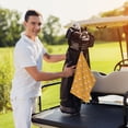 thumbnail image 6 of Lsque Cute Popcorn Premium Golf Towel - Ultra Absorbent and Quick Drying Microfiber Towel with Carabiner - Gift for Men -24" X 16", 6 of 8