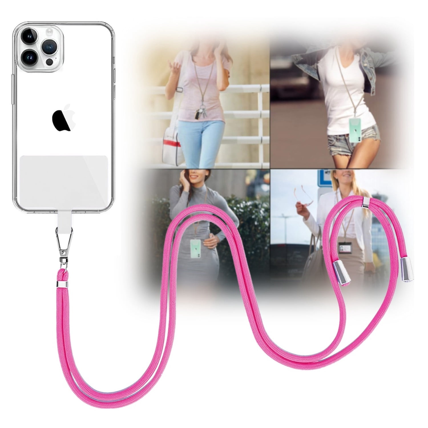 Phone Hand Strap with Attached Card Holder